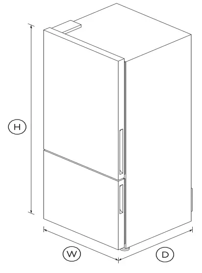 FISHER PAYKEL RF442BLPX7 Freestanding Refrigerator - FIG