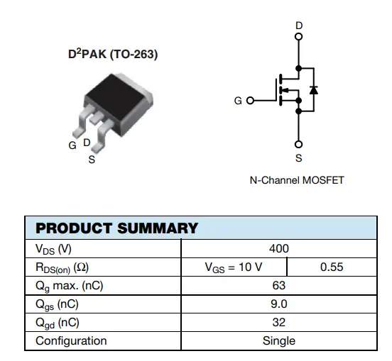 VISHAY IRF740S Power MOSFET FIG 1