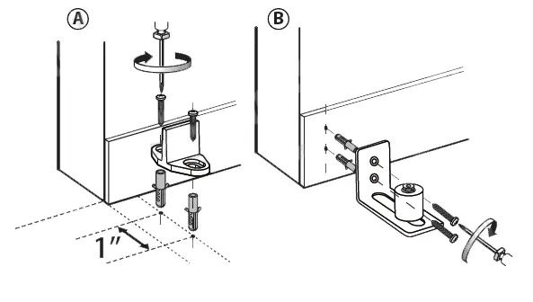 Install the floor guide