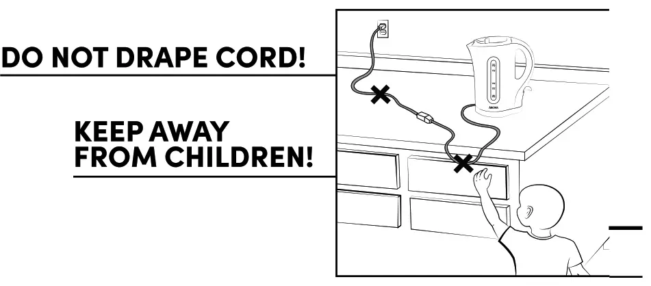 AROMA AWK-110B Electric Kettle - 6