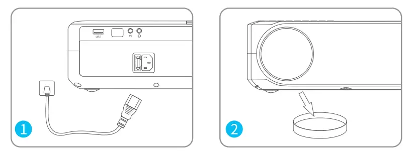 ACROJOY ‎D501 4K Support Native 1080P Portable Projector-4