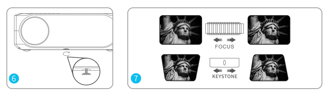 ACROJOY ‎D501 4K Support Native 1080P Portable Projector-7