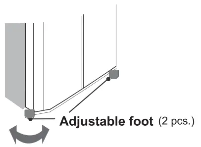SHARP Side-by-Side Refrigerator-ADJUST