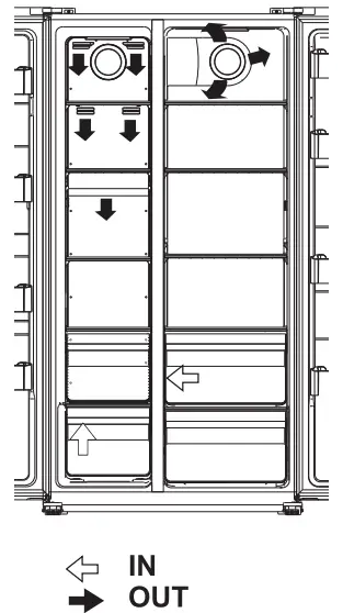SHARP Side-by-Side Refrigerator-B1