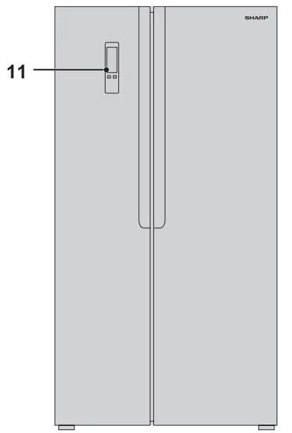 SHARP Side-by-Side Refrigerator-WOW