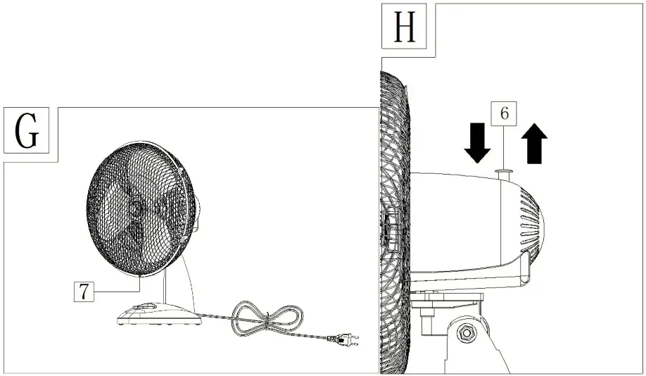 Oceanic OCEAVT30CM2 Table Fan Diameter 30CM - Overview 5