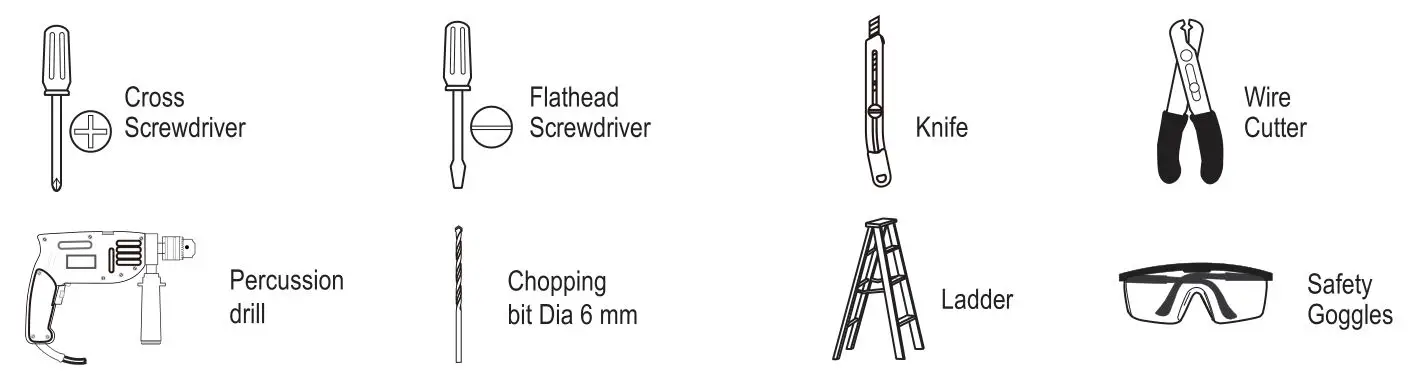 NOVA LIFE 50147-004-11 Interior Ceiling Lamp - TOOLS REQUIRED