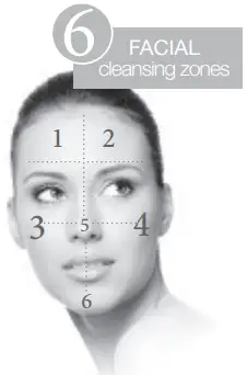 Facial Cleansing Zones
