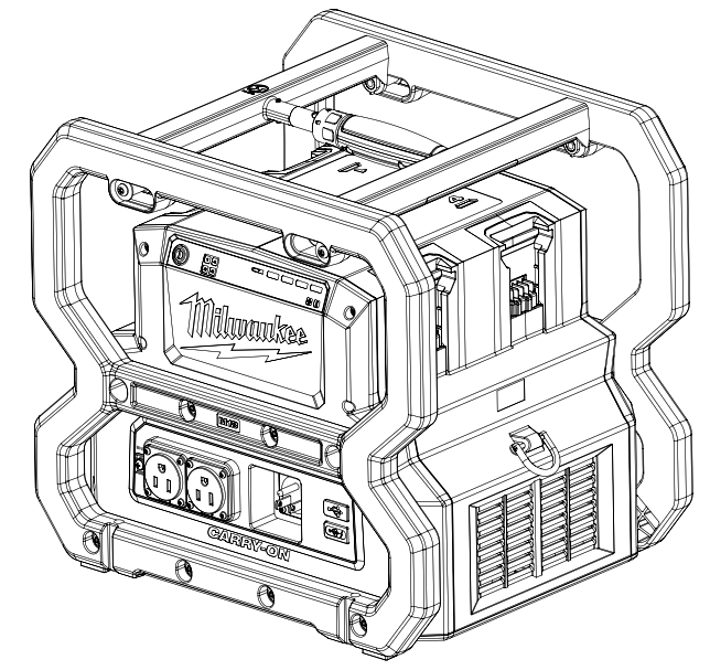milwaukee M18 CARRY ON 3600W 1800W Power Supply - fig 5