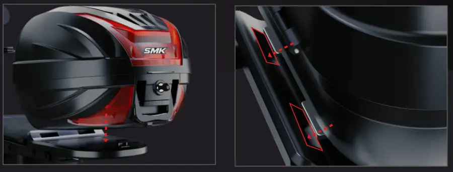 SMK TCR 291N Black for Two Wheelers - 10