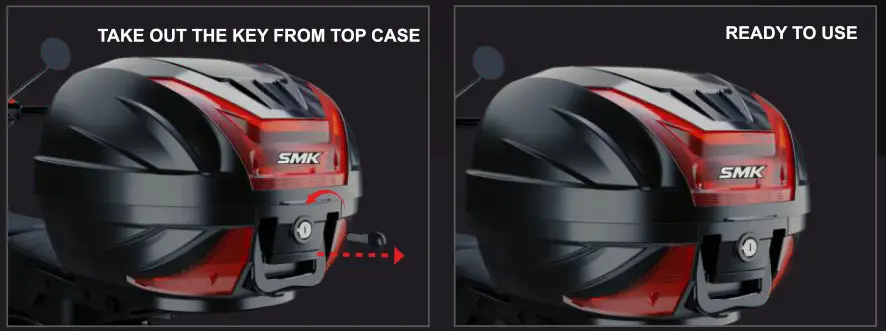 SMK TCR 291N Black for Two Wheelers - 13