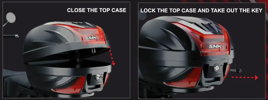 SMK TCR 291N Black for Two Wheelers - 15