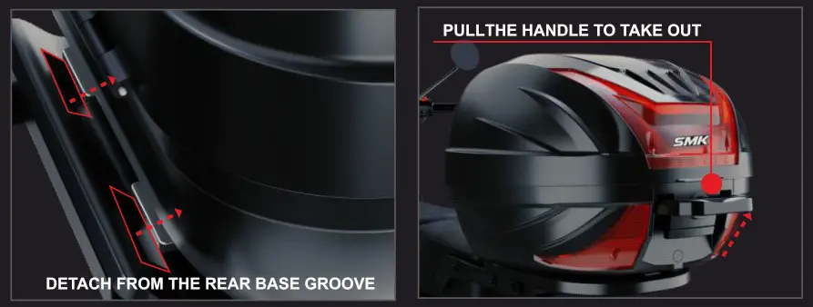 SMK TCR 291N Black for Two Wheelers - 17