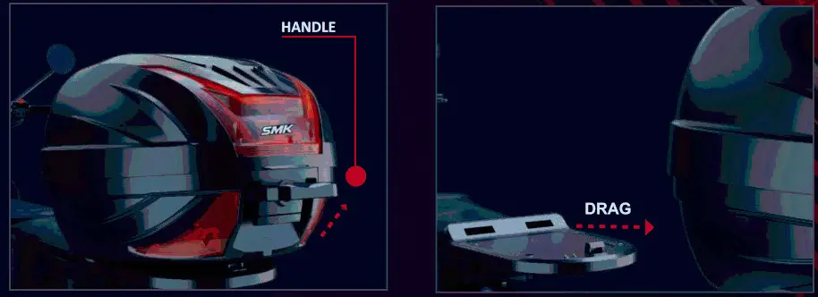 SMK TCR 291N Black for Two Wheelers - 18