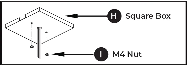 VONN VMC34334 Up-Down 4-Light Integrated LED Black Linear Chandelier Lighting Fixture 12