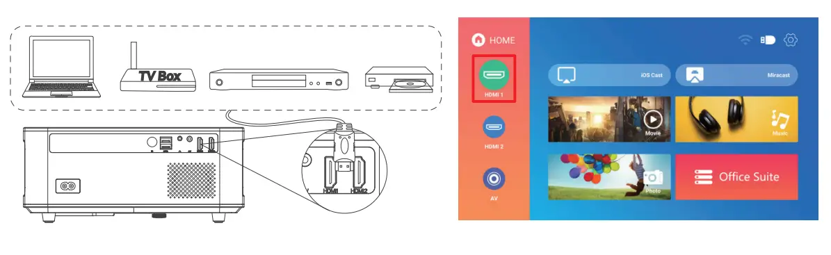 Bomaker cinema 500 MAX native Full HD 1080P LED Projector-19