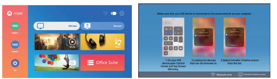 Bomaker cinema 500 MAX native Full HD 1080P LED Projector-24
