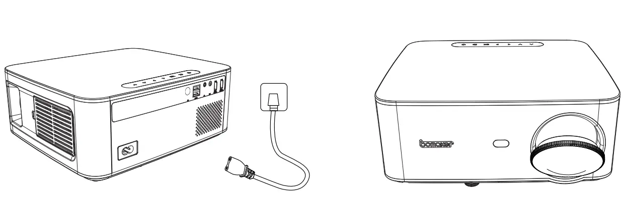 Bomaker cinema 500 MAX native Full HD 1080P LED Projector-9