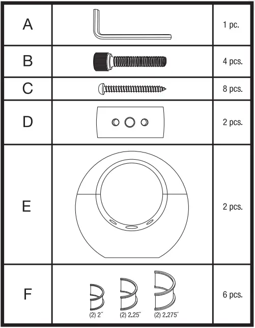 ROCKVILLE Aluminum Wakeboard Tower Speaker Pods - parts