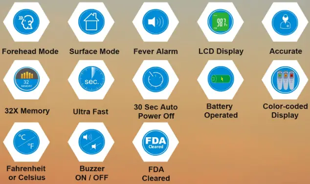 Amplim-AMP1701-Infrared-Forehead-Thermometer-fig-1