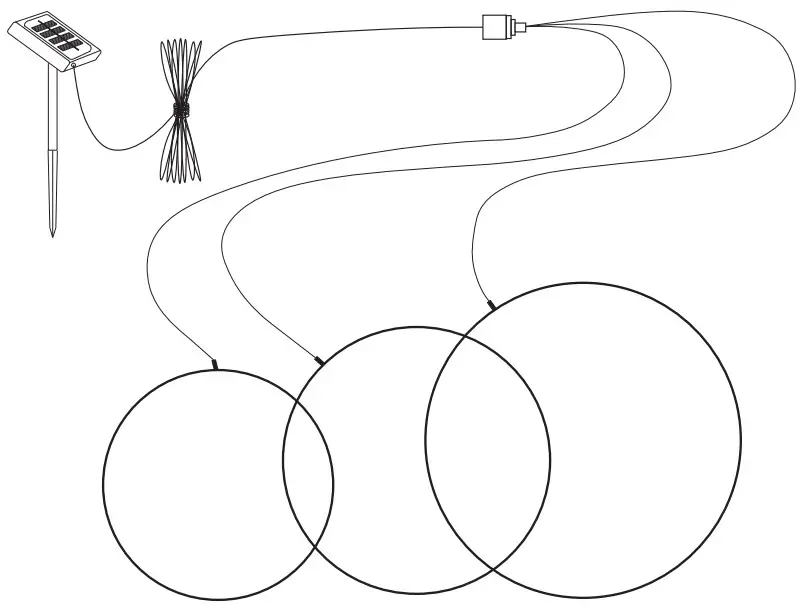 JOHN LEWIS 70684047 3 HOOPS LED Light