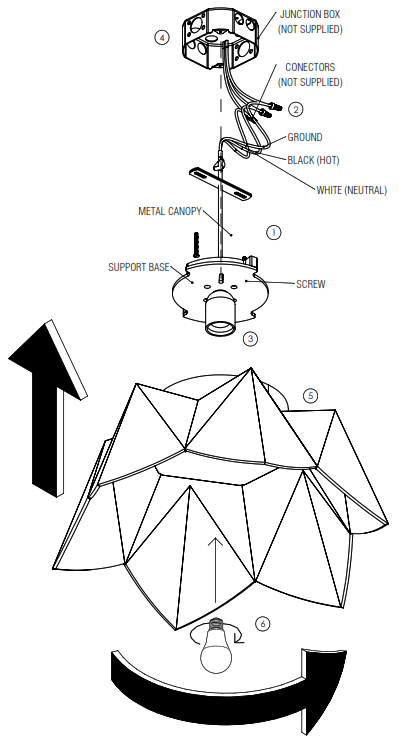ACCORD Physalis Ceiling Mounted 5093
