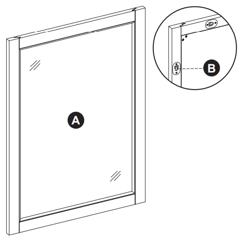Style SELECTIONS 1211MR-22-242 Rectangular Framed Bathroom Vanity Mirror - Fig 1