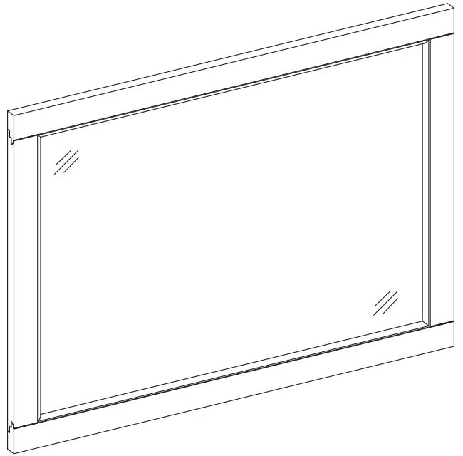 Style SELECTIONS 1211MR-22-242 Rectangular Framed Bathroom Vanity Mirror - Fig 4