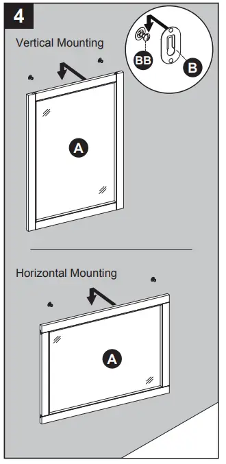 Style SELECTIONS 1211MR-22-242 Rectangular Framed Bathroom Vanity Mirror - Fig 9