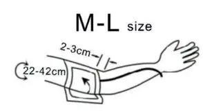 Dr Trust Monitor -106 A-one Galaxy with MDI Blood Pressure User Manual - Secure the cuff with the Velcro fastener