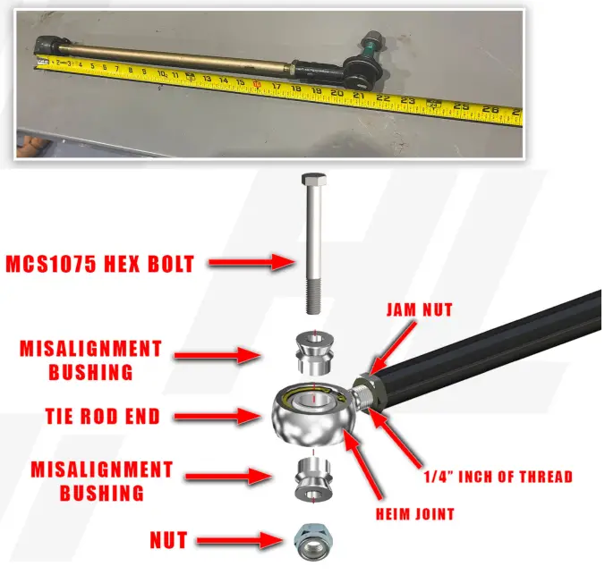 POLARIS HDAS-C-01 CAN-AM Defender Adjustable Tie Rod - 11