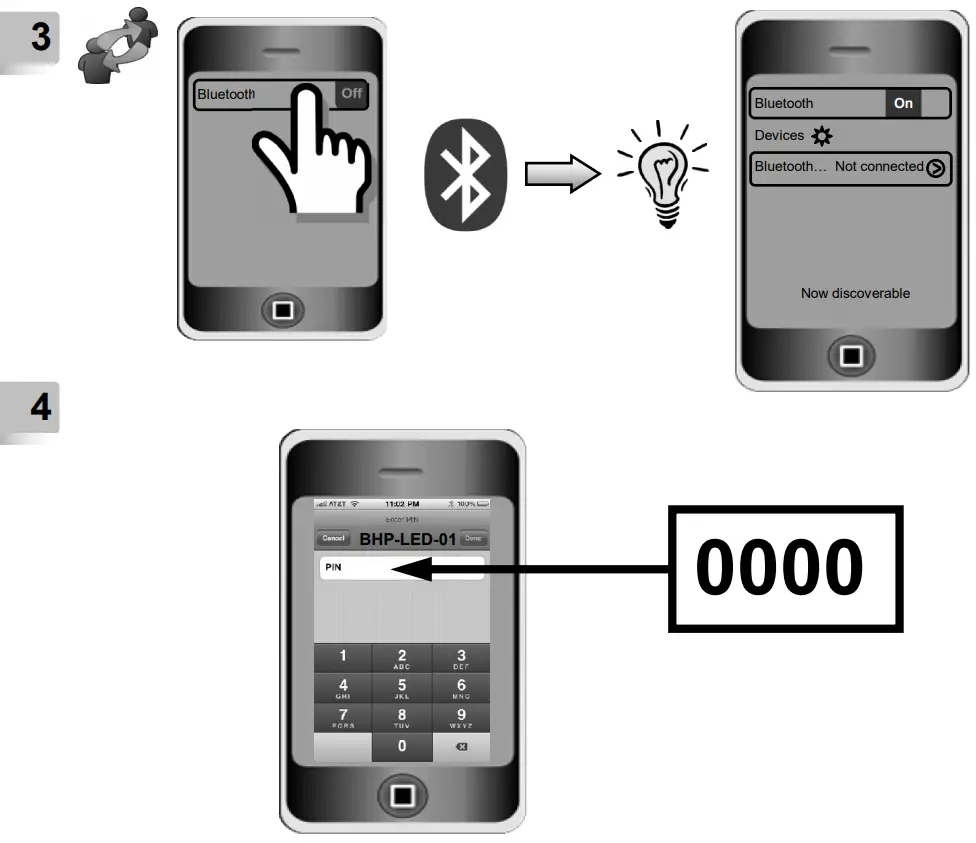 gembird BHP-LED-01 Bluetooth Stereo Headset with LED Light Effect - fig 3
