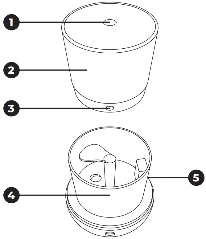 SIGURO SGR-AD-D310W USB Aroma Diffuser - Fig 1