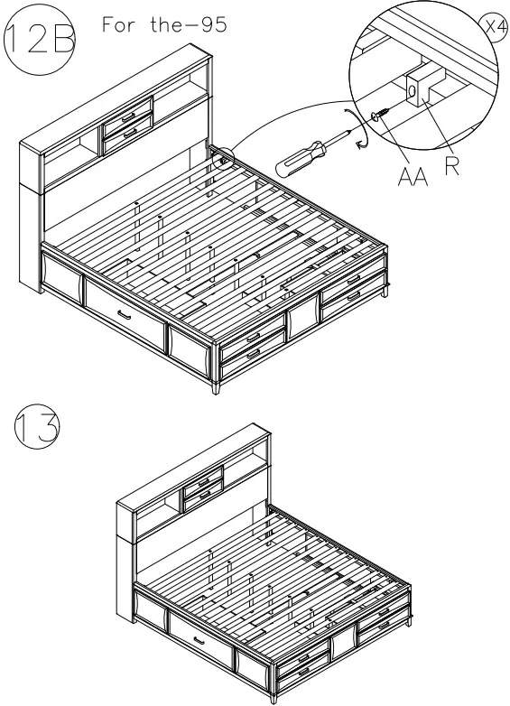 ASHLEY B476-64 Caitbrook Queen Storage Drawers-FIG12