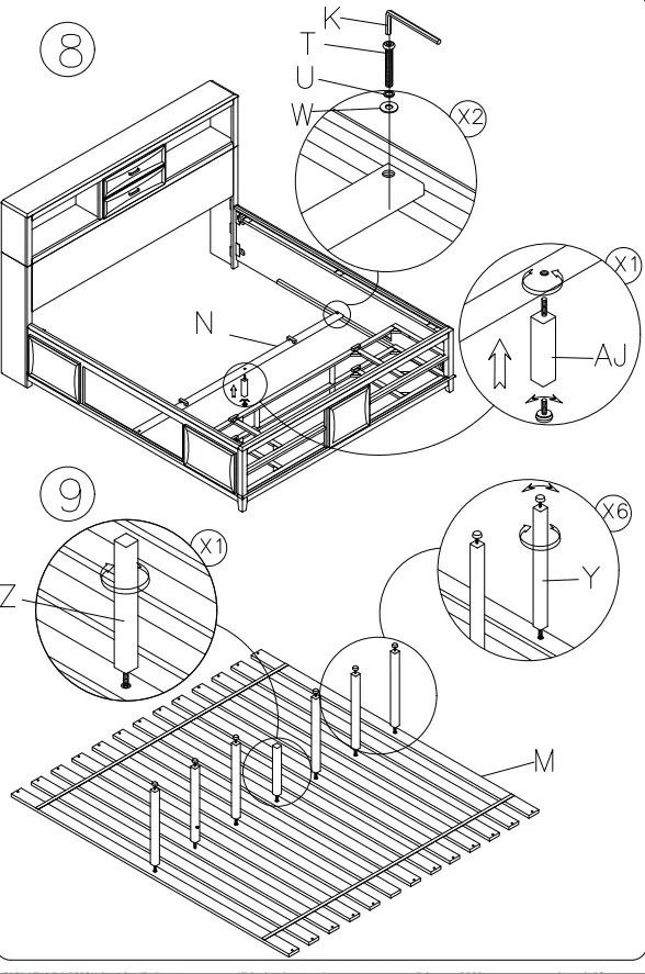 ASHLEY B476-64 Caitbrook Queen Storage Drawers-FIG9
