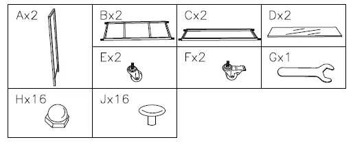 ASHLEY A4000095 Kailman Bar Cart 1
