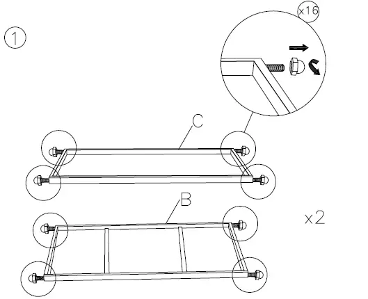 ASHLEY A4000095 Kailman Bar Cart 2
