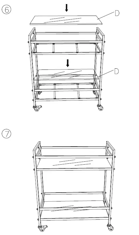 ASHLEY A4000095 Kailman Bar Cart 5