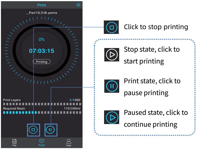 Anycubic 3D Photon Mono 4K - remote control 2