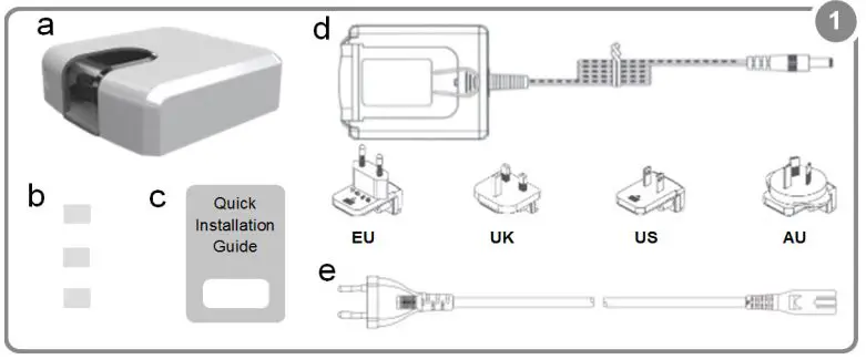 Intesis INWFIUNI001I000 Universal IR Air Conditioner to Wifi Interface Installation Guide - Packaging content