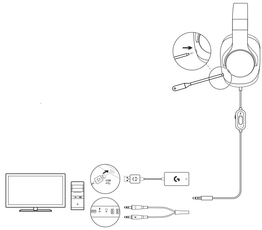 logitech-G433-7-1-Wired-Surround-Gaming-Headset-FIG 2