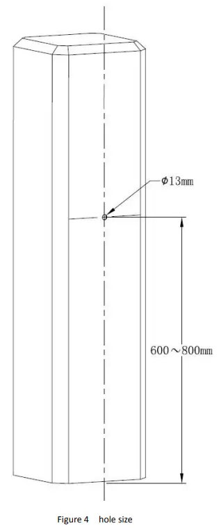 OPTEX VH10 Barrier Gate Sensor - hole size