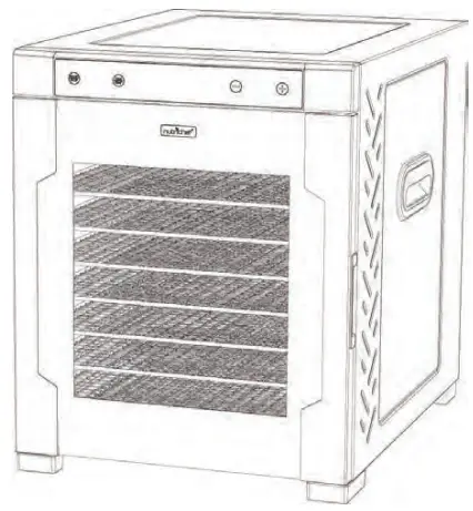 nutrichef Premium Food Dehydrator Machine NCFD10S-METHOD