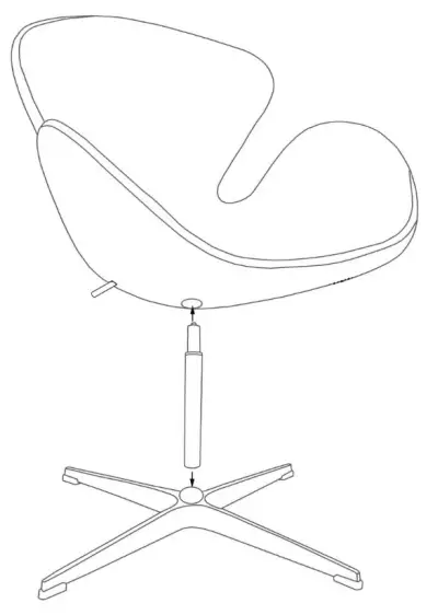 MATT BLATT MBARNESCHBA Arne Jacobsen Swan Chair --