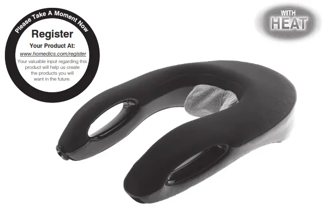 Homedics NMS-350 Shiatsu and Vibration Neck Massager Instruction - neck massanger