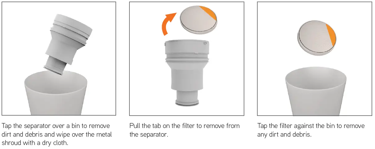 CLEANING THE FILTER AND SEPARATOR-1