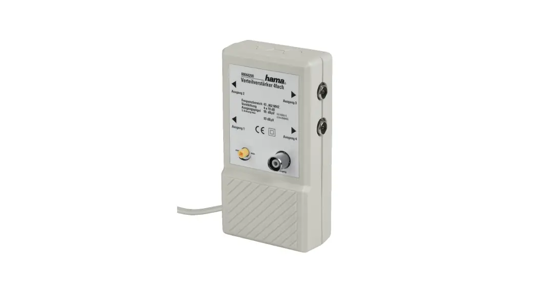 Hama 044200 Catv Distribution Amplifier Instruction Manual