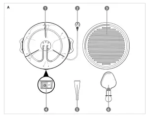 nedis FCRA200FBK6 Gourmet Raclette Set - figure