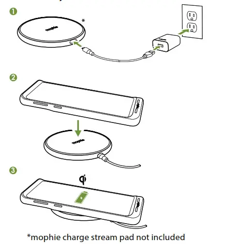 mophie SGS10 Juice Pack Made for Samsung Galaxy S10- wireless