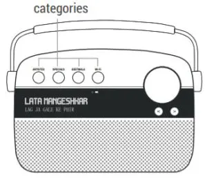 CARVAAN 2.0 Buttons and Ports On Saregama Carvaan - Saregama Mode